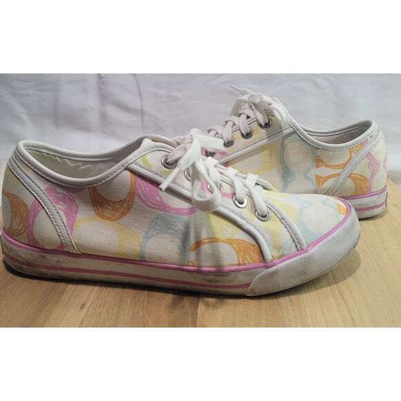Coach‎ Canvas "Dee" Signature Logo Sneakers Women's Size 7.5B - Picture 5 of 6